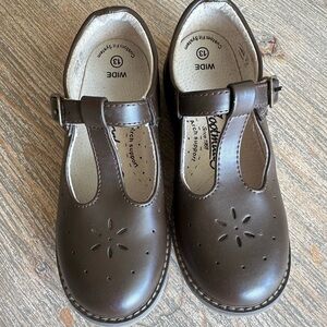 Size 13 W Sherry FootMates Classic Brown Kids Shoes